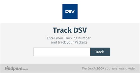 enter tracking number to track dsv shipment